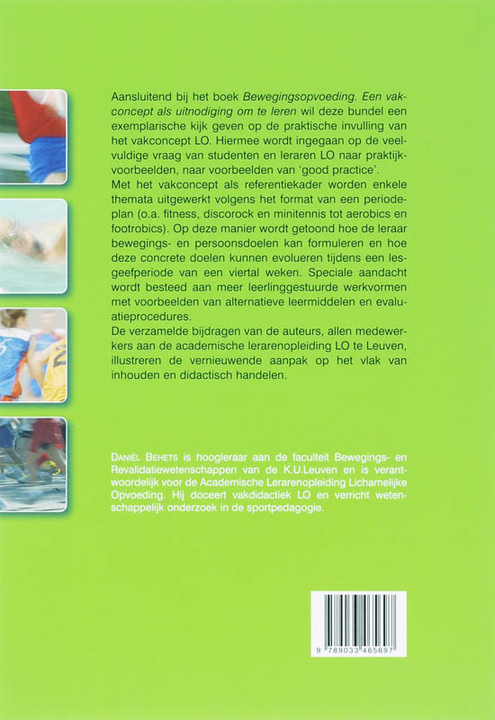Achterkant van Het vakconcept bewegingsopvoeding in de praktijk