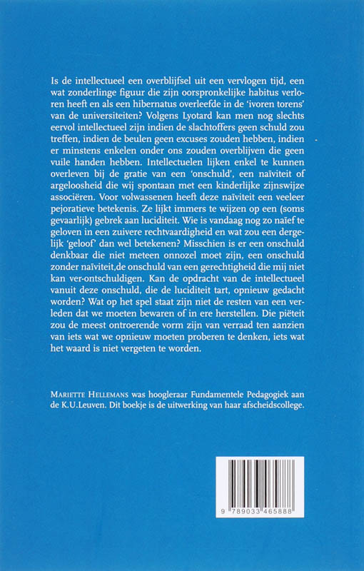 Achterkant van Een schitterende onschuld