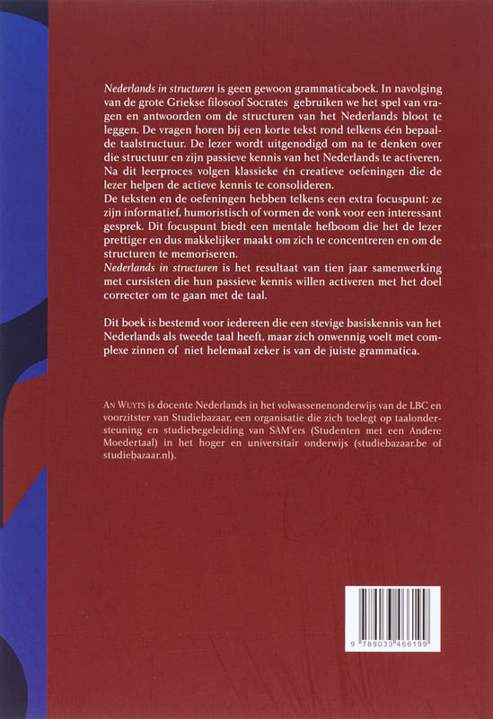 Achterkant van Nederlands in structuren