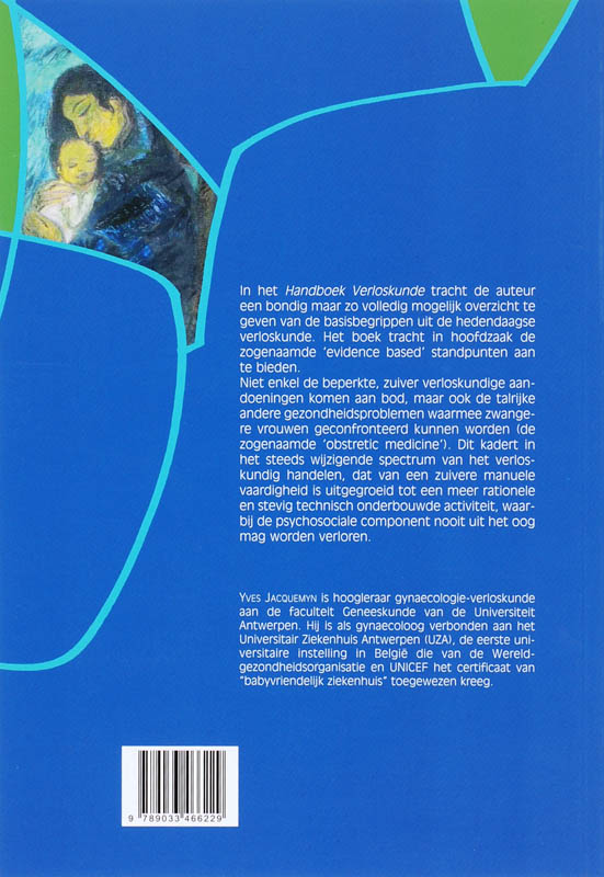 Achterkant van Handboek Verloskunde