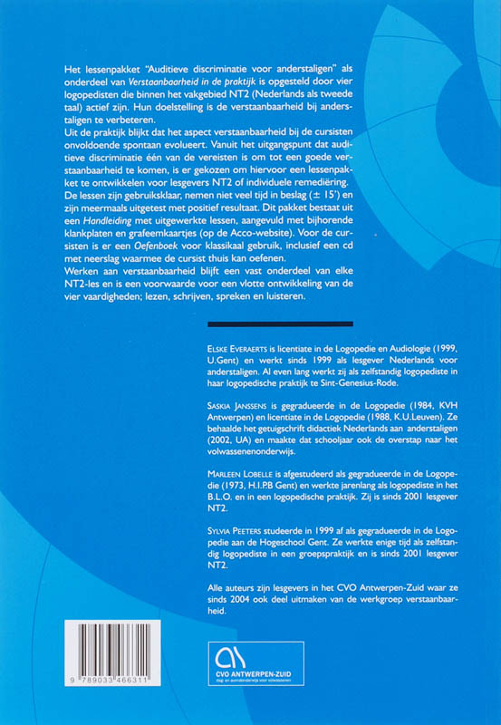 Achterkant van Oefenboek