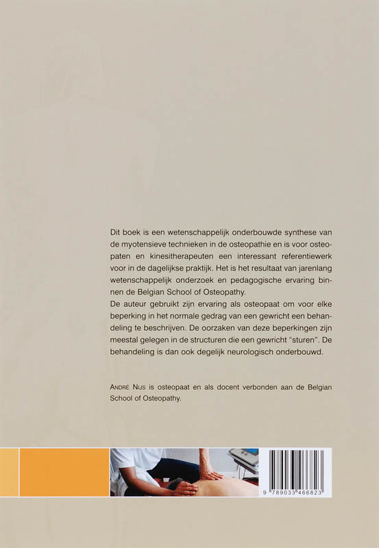 Achterkant van Handboek myotensieve technieken