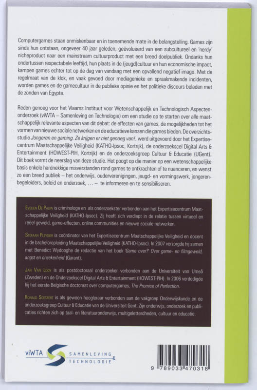 Achterkant van Jongeren en gaming