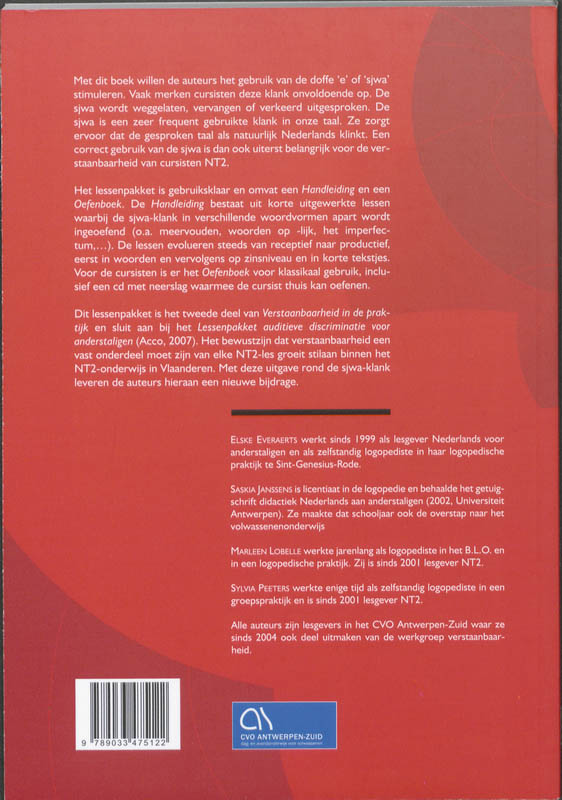 Achterkant van Oefenboek