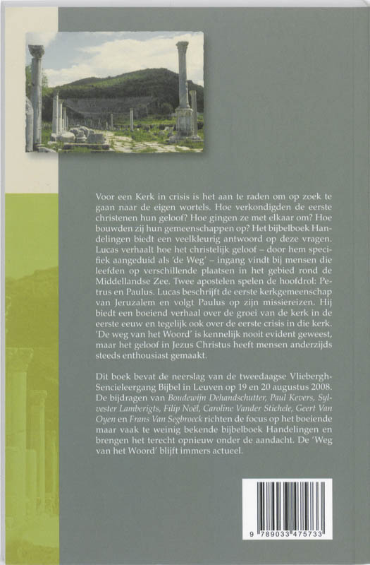 Achterkant van De Weg van het Woord