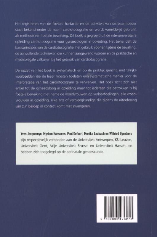 Achterkant van Cardiotocografie en aanvullende technieken