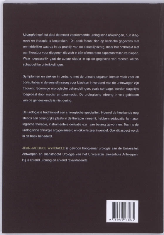 Achterkant van Urologie