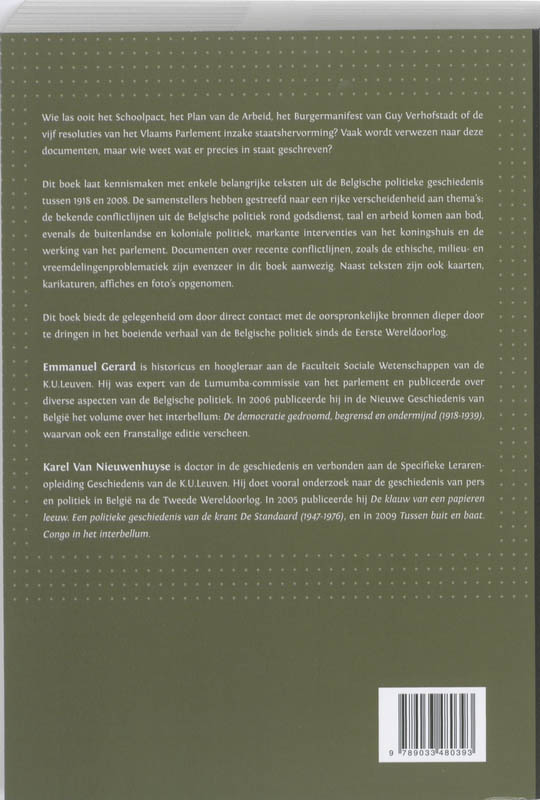 Achterkant van Scripta Politica