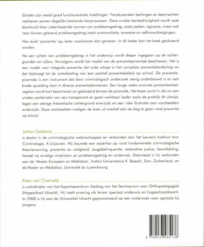 Achterkant van De preventiepiramide