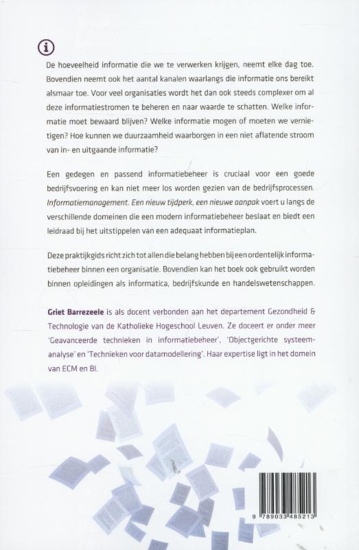 Achterkant van Informatiemanagement: een nieuw tijdperk , een nieuwe aanpak