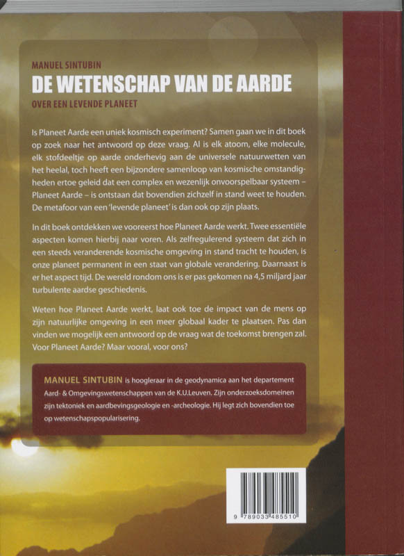 Achterkant van De wetenschap van de aarde