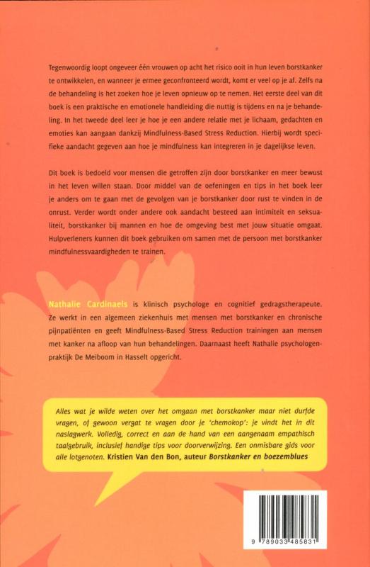 Achterkant van Mindfulness bij borstkanker