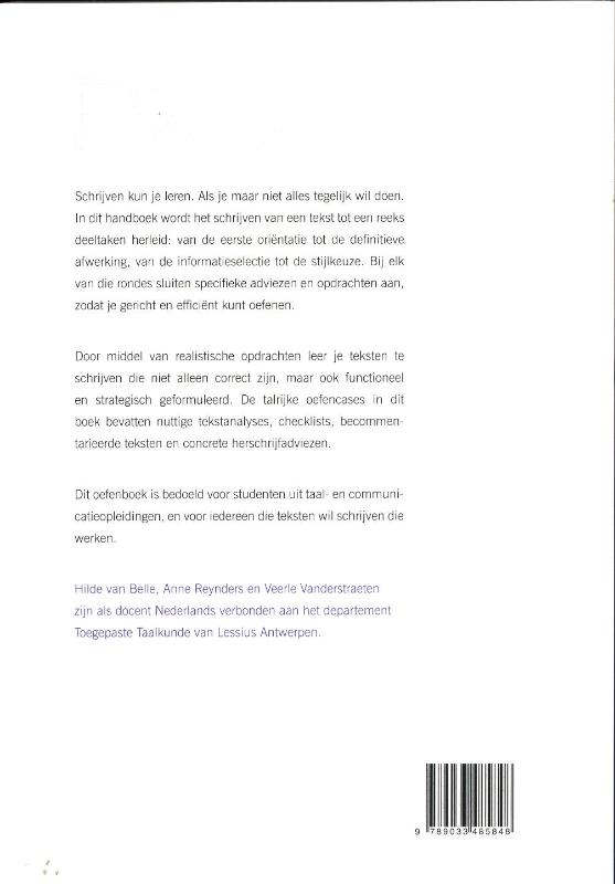 Achterkant van Functioneel en strategisch schrijven