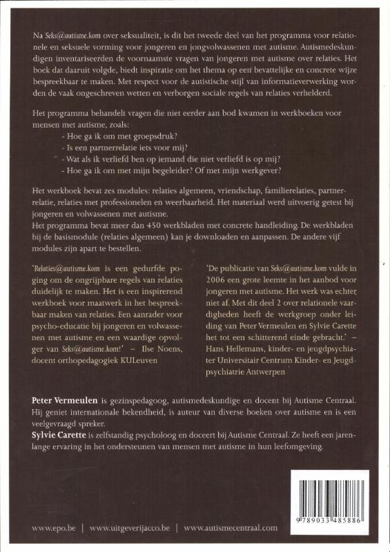 Achterkant van Deel 2: relaties