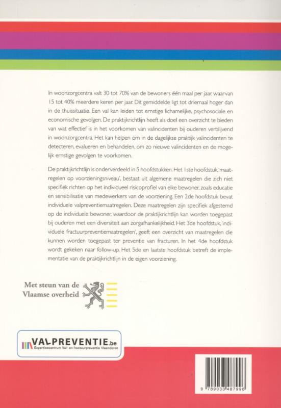 Achterkant van Valpreventie in woonzorgcentra