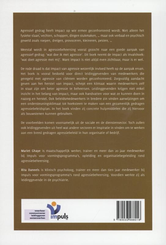 Achterkant van Agressie in hulp- en dienstverlening