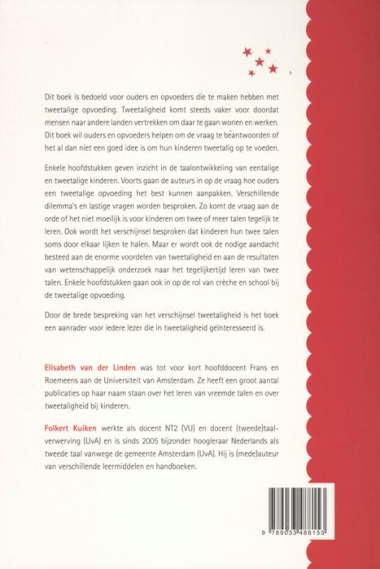 Achterkant van Het succes van tweetalig opvoeden