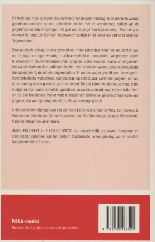 Achterkant van Tegen-woordig