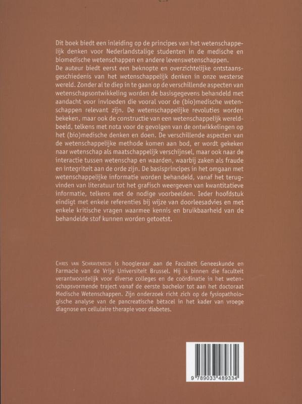 Achterkant van Wetenschappelijk denken