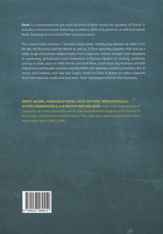 Achterkant van Course book