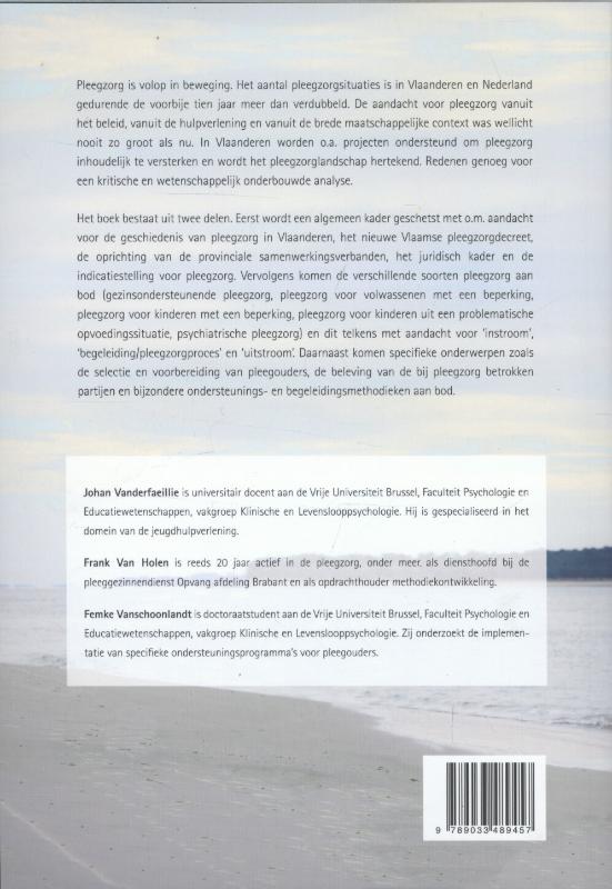 Achterkant van Op weg met pleegzorg