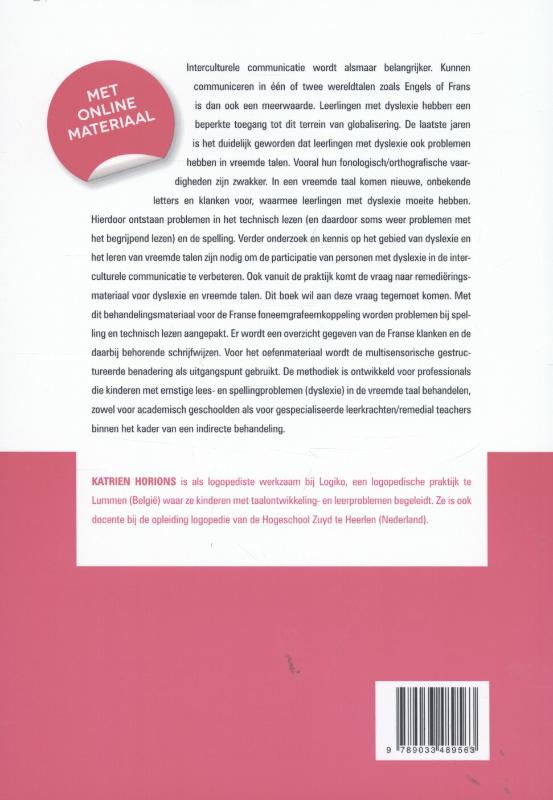 Achterkant van Gekleurde letters Lettres de couleur