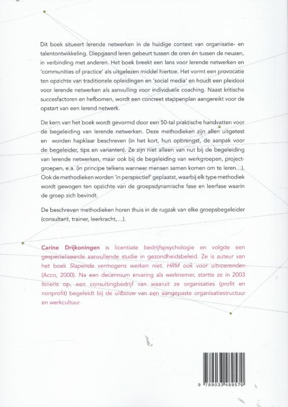 Achterkant van Lerende netwerken in perspectief