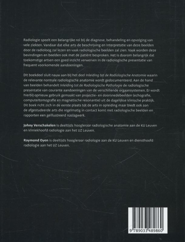 Achterkant van Inleiding tot de radiologische pathologie