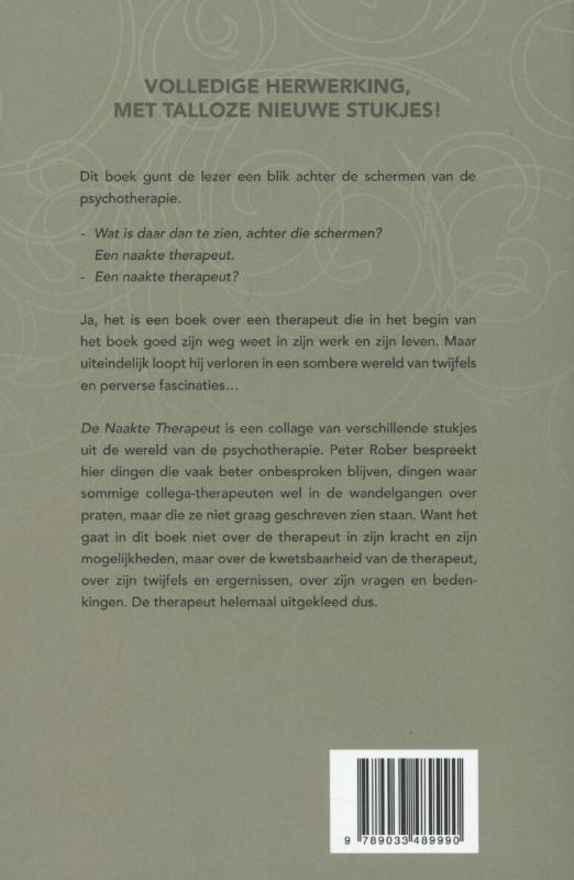 Achterkant van De naakte therapeut
