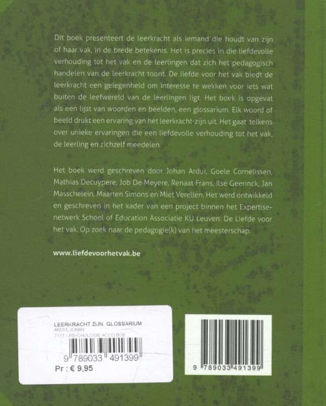 Achterkant van Leerkracht zijn