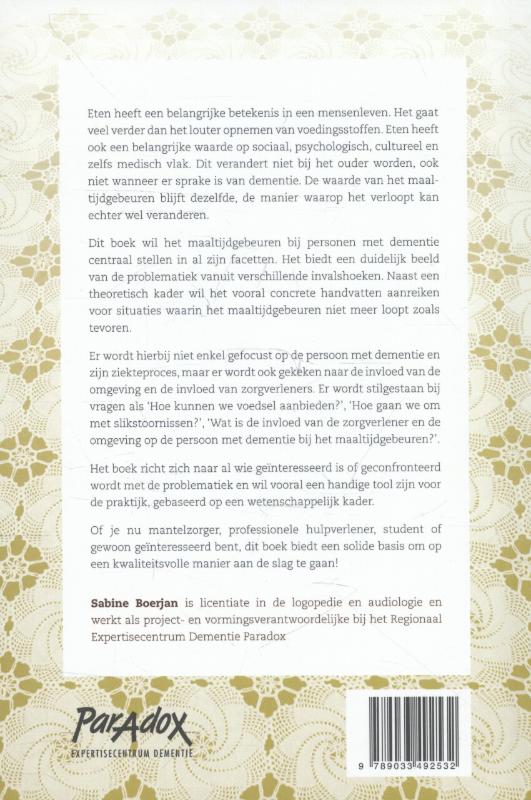 Achterkant van Als eten een zorg wordt...