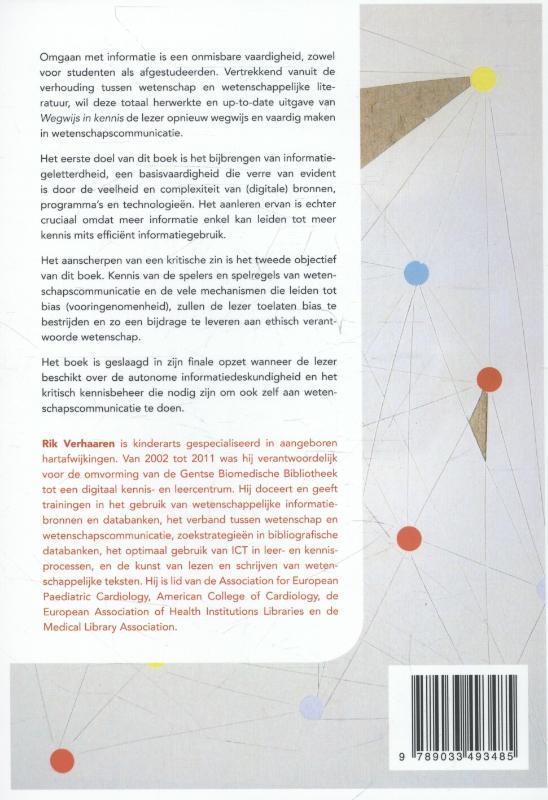 Achterkant van Wegwijs in kennis