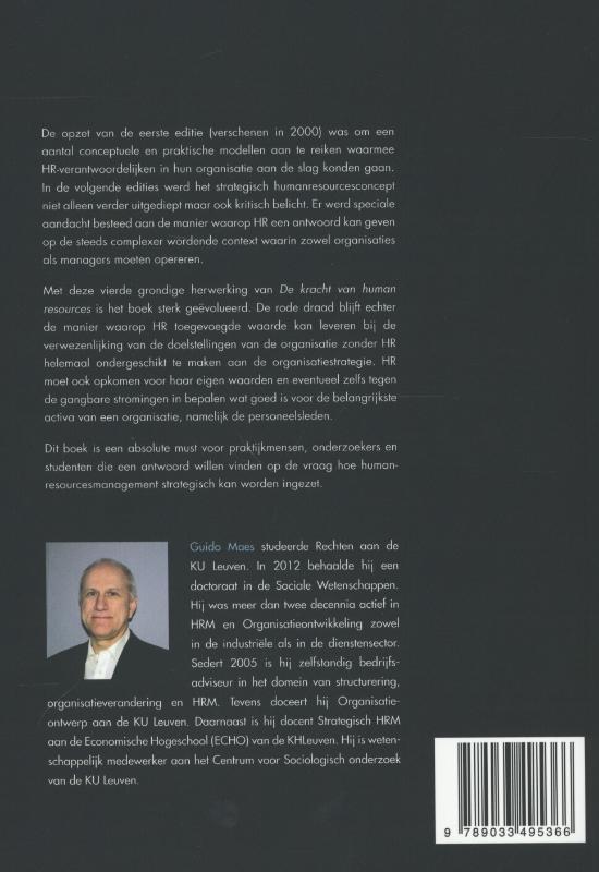 Achterkant van De kracht van human resources