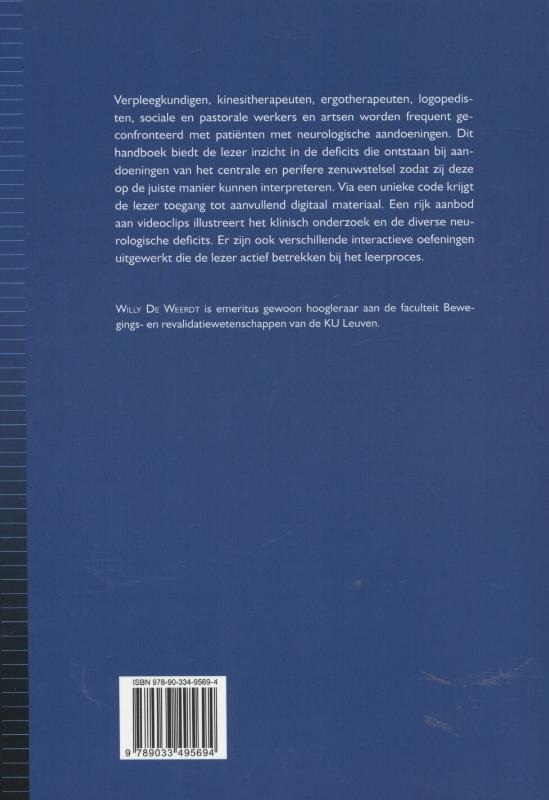 Achterkant van Neurologische aandoeningen