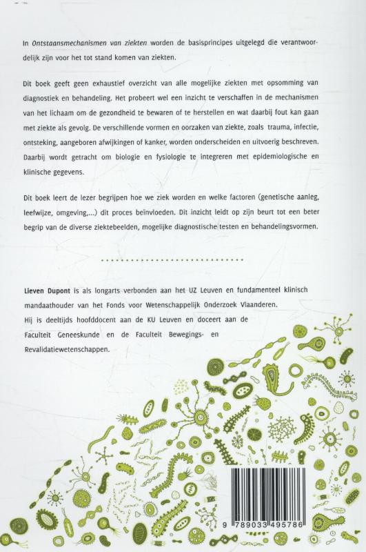 Achterkant van Onstaansmechanismen van ziekten