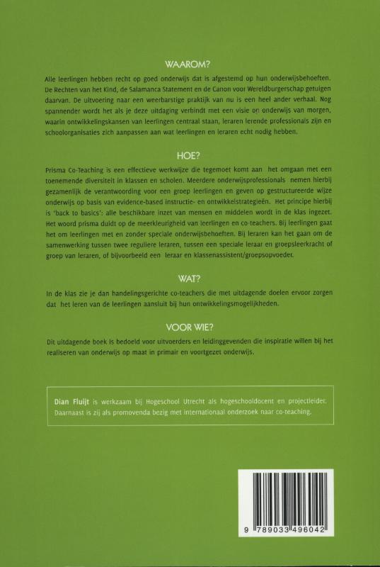 Achterkant van Prisma co-teaching