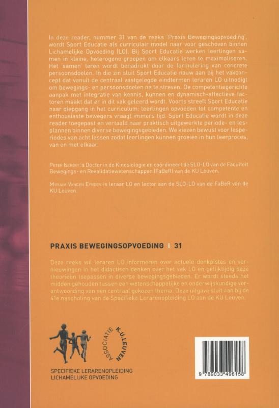 Achterkant van Sport educatie