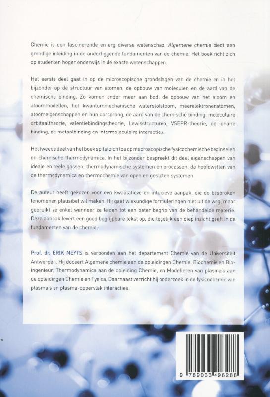 Achterkant van Algemene chemie