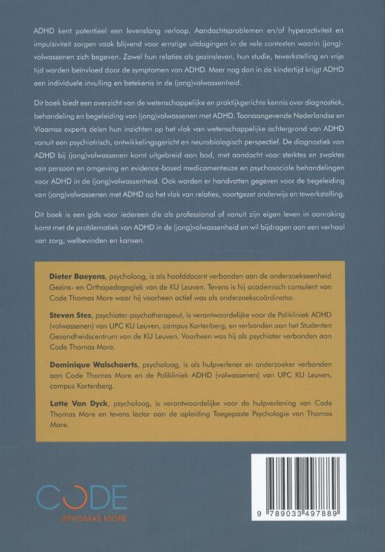 Achterkant van (Jong) volwassenen met ADHD