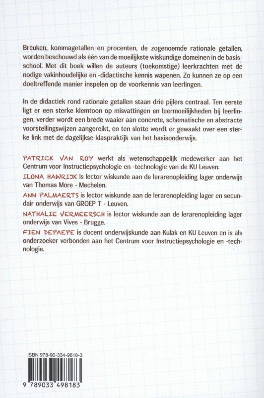 Achterkant van Breuken, kommagetallen en procenten