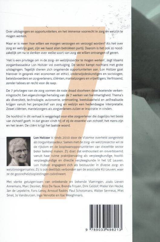 Achterkant van De 7 privileges van de zorg