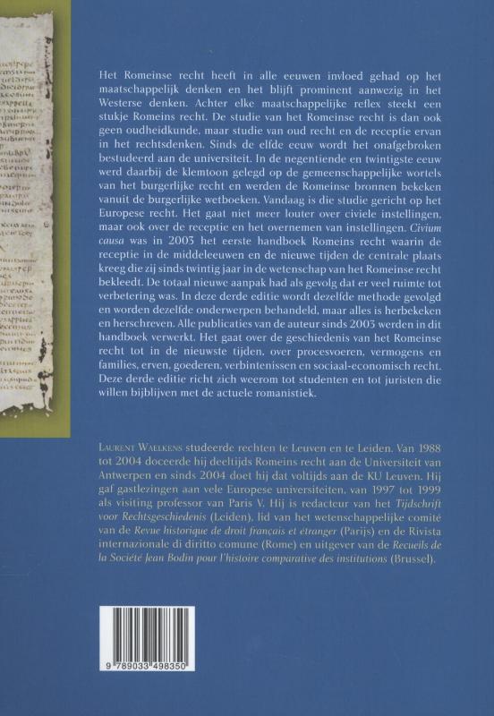 Achterkant van Civium causa