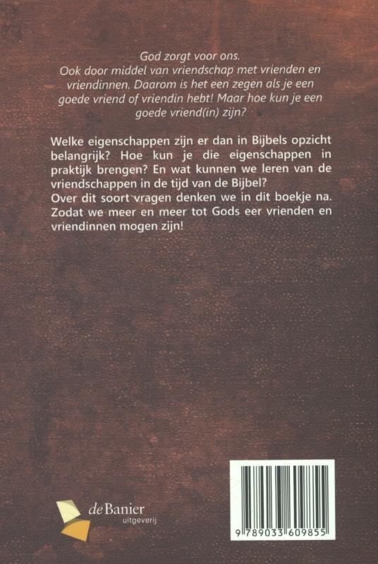 Achterkant van Een vriend heeft te allen tijde lief (Spreuken 17 :17A)