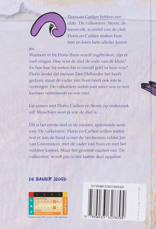 Achterkant van Het raadsel van de valk
