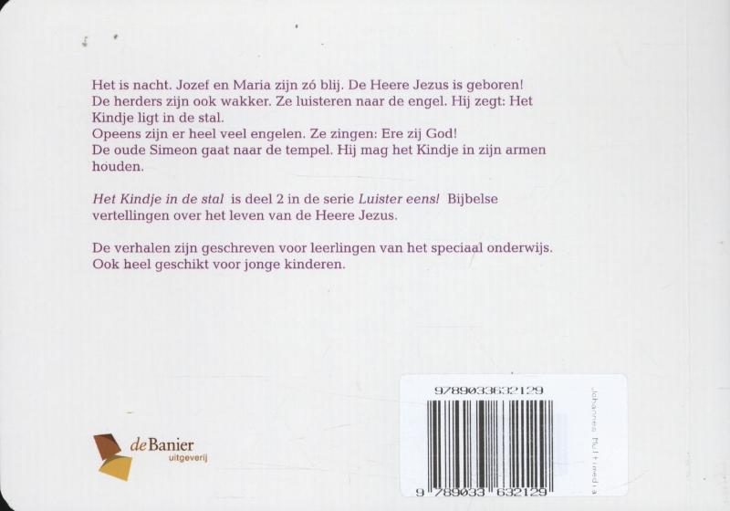 Achterkant van Het kindje in de stal