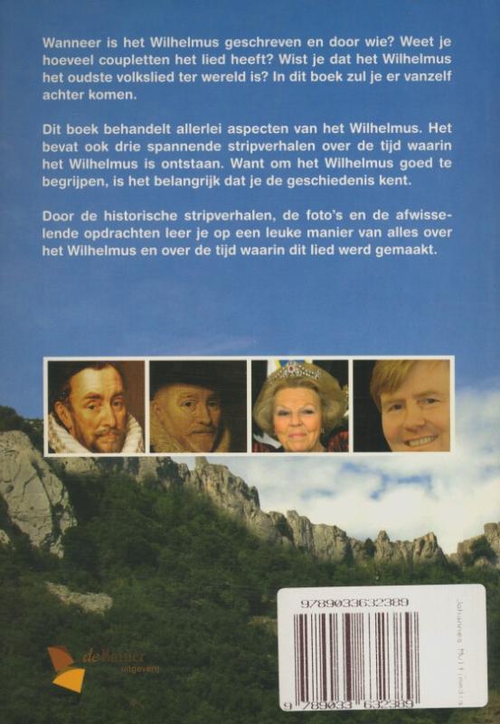 Achterkant van Het Wilhelmus