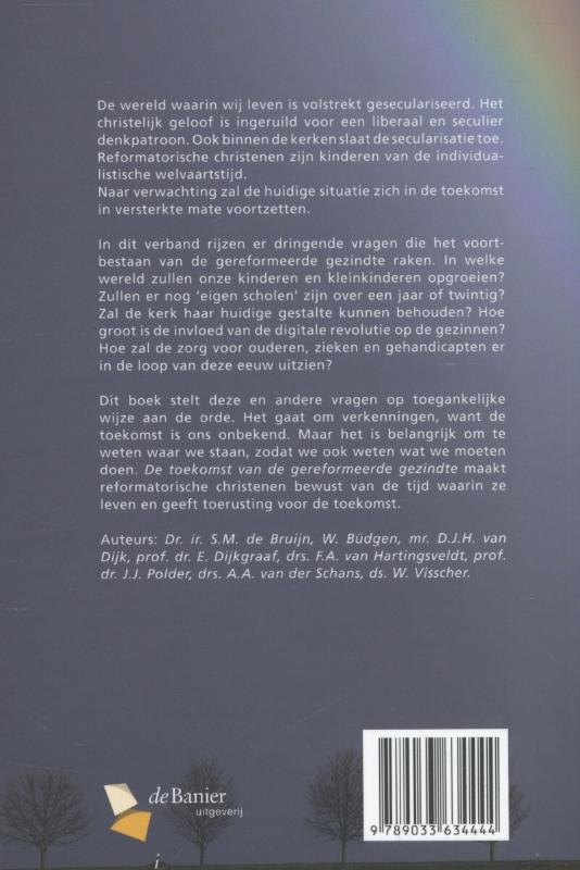 Achterkant van De toekomst van de gereformeerde gezindte