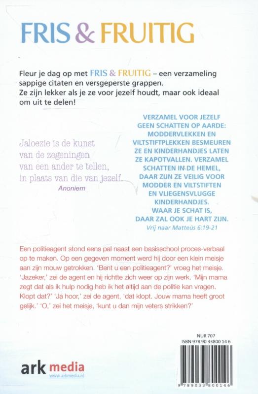 Achterkant van Fris & fruitig