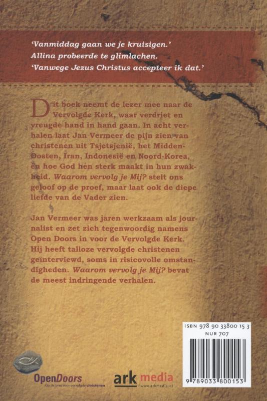 Achterkant van Waarom vervolg je mij