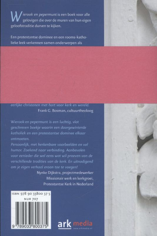 Achterkant van Wierook en pepermunt